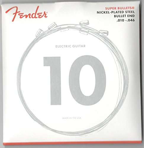 Fender 3250 R (.010 - .046 Nickel Plated Steel, Bullet End. Für Stratocaster oder andere Gitarren mit ähnlichem Tremolo. Wesentlich stimmstabiler als andere Saiten!)