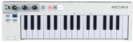 Arturia - Keystep - Controller MIDI portatile, sequencer e arpeggiatore - 32 tasti sottili, step sequencer a 8 memorie, arpeggiatore a 8 modalità, compatibile con CV - Bianco