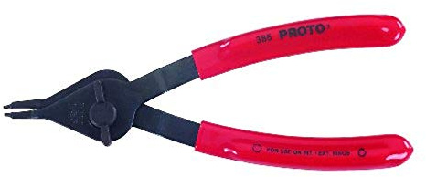 Stanley Proto J377 Proto 9-1/4 Retaining Ring Convertible Pliers, Black, Red