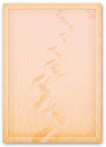 Motivpapier SPUREN IM SAND Reisen & Urlaub Reisemotiv - DIN A4 Format 100 Blatt - Paper Media