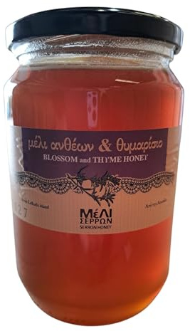 Meli Serron, Blossom And Thyme Greek Honey, 920gr, glass jar