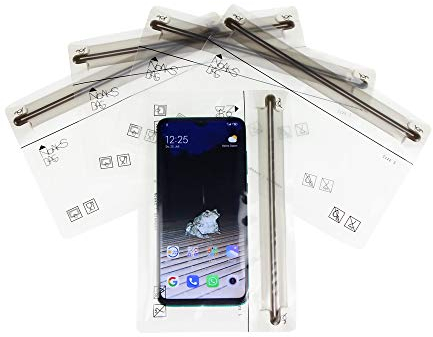 Noaks Bag Sacca Impermeabile, Taglia S, 5 Pezzi ZIP Sacchetti con Chiusura Ermetica, Trasparente,