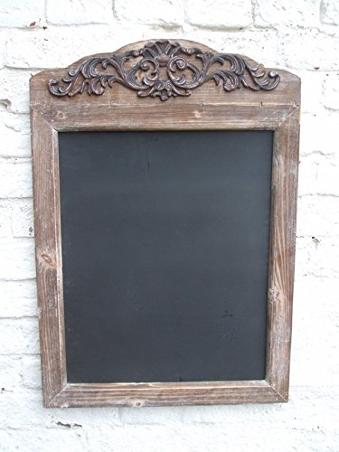 Deko-Impresion Wunderschöne Wandtafel / Kreidetafel, Schreibtafel, Shabby, Landhausstil, Holz, Porzellan, Rustikal, Multicolored, Brown