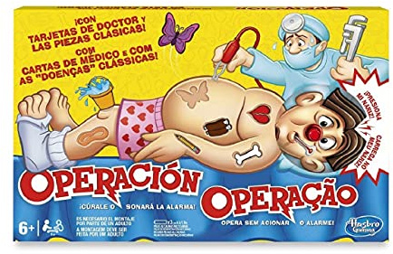 Hasbro Gaming Operación, Juego de Mesa Electrónico para Niñas y Niños a Partir de 6 años, Juguete de Médicos, Habilidad y Estrategia, Fiestas con Amigos