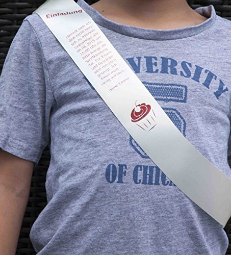 Jessis Geschenkeschmiede Kinder-Schärpe für sie oder ihn mit Ihrem individuellem Aufdruck in vielen Farben, Farbe:Champagner