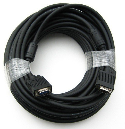 RiteAV SVGA 50Ft cable VGA 15,24 m VGA (D-Sub) Negro - Cables VGA (15,24 m, VGA (D-Sub), VGA (D-Sub), Negro, 1 pieza(s), Male connector/Male connector)