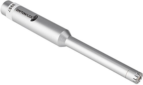 DAYTONAUDIO Dayton Audio EMM-6 Precision Omnidirectional Electret Condenser Microphone for Room Acoustic Analyzers and Audio Measurement Systems, Calibration Data File with Response Graph Included