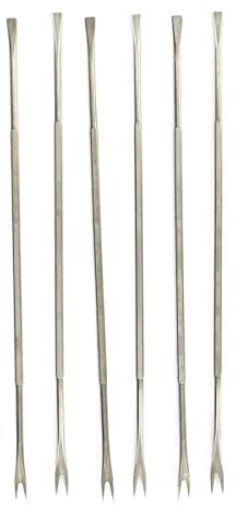 Fackelmann 43776 Besteck, Kochgeschirr. Meeresfrüchte-Essbesteck .6 Ud, Edelstahl, grau, 19 x 0,5 x 0,2 cm