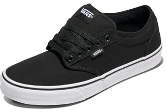 Vans Men's Atwood Trainers, Black Canvas Black White, 7 UK