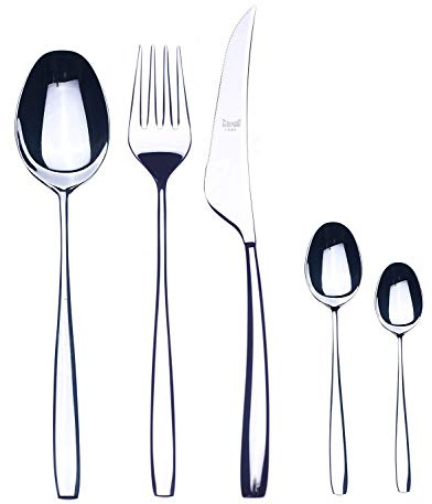 MEPRA Avanguardia Servizio Moka, 30 Pezzi, Acciaio Inossidabile 18/10