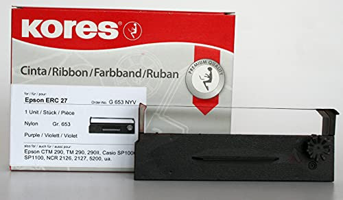 Kores G653NYV Farbband Nylon violett für Modell Epson ERC 27 ua