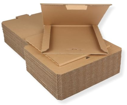 50 St. Deluxe Versandkartons für eine LP Schallplatte 325x325x4 mm Kartonage für Vinyl LP Maxi 12 Zoll extra stark