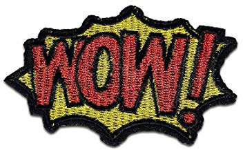 Catch the Patch WOW! Comic Kinder - (Größe: 7,3 x 4,9 cm) Aufnäher, Bügelbilder, Aufbügler, Applikationen, Patches, Sticker zum Aufbügeln oder Aufnähen – für Kleidung, Taschen, Jacken