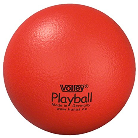 Balle en mousse Volley-ball, softball, balle de mousse avec peau d'éléphant, ø 16 cm - rot