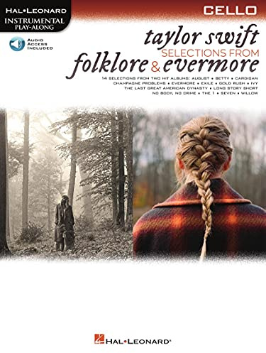 Taylor Swift - Selections from Folklore & Evermore: Cello Play-Along Book with Online Audio (Hal Leonard Instrumental Play-along)