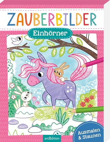 Zauberbilder – Einhörner: Ausmalen & Staunen | Mache verborgene Muster sichtbar! Für Kinder ab 5