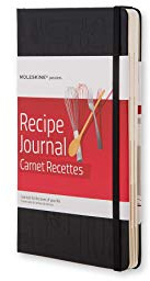 Moleskine Passion-Journal Rezepte Large, Hardcover mit Prägung schwarz