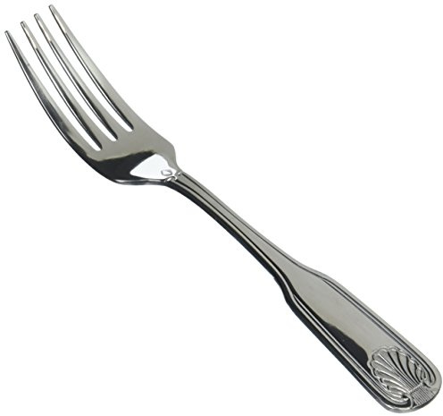 Winco St 12-Piece Toulouse Dinner Fork Set, 18-0 Extra Heavy Weight Stainless Steel, Silver