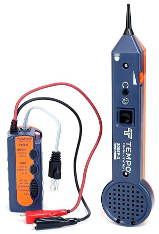 TEMPO 711K Digital High-Performance Tone Generator and Probe Kit | Professional Wire Tracer | Noise-Immune Wire Toner | USA Quality Control