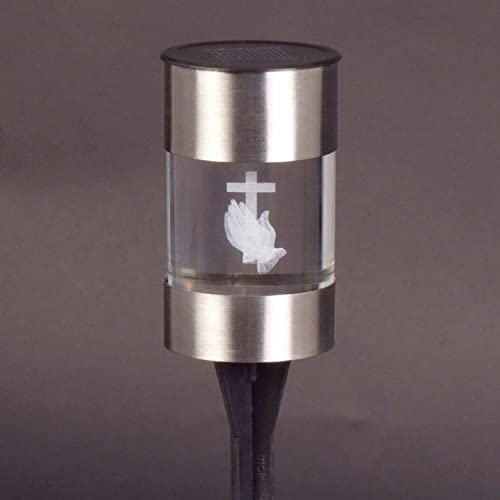 BURI LED-Solar-Grablicht Lumino Funerario Luce Vetro Decorazione Funeraria Lampada Solare Decorazione Lapide