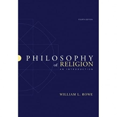 Philosophy of Religion: An Introduction