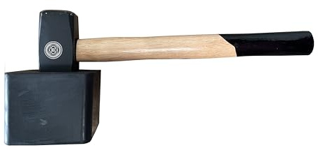 Plattenhammer 'PB' 1,25 kg Eckig, vulkanisierter Aufsatz