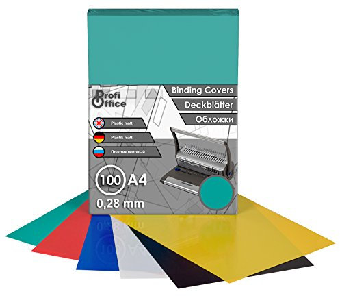 ProfiOffice® Deckblätter, DIN A4, matt, grün, 0,28mm, 100 Stück(39003)