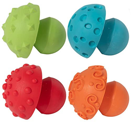 READY 2 LEARN pilzförmige Stempel zum Bemalen und Töpfern, 4er-Set | ab 2 Jahren, Leicht zu Greifende Hilfsmittel für Kinder, DIY-Muster und Texturen