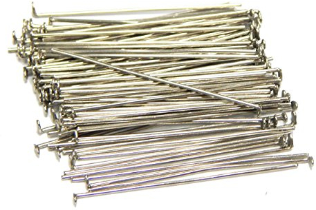 Perlin KETTELSTIFTE Silber NADEL NIETSTIFTE ZUBEHÖR KOPFSTIFT 3cm 500 Stk METALL