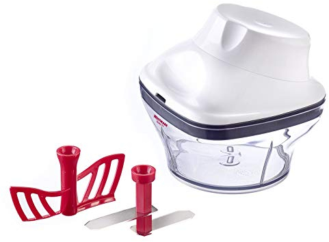 Westmark Zwiebel-/Kräuterschneider/Dressingquirl, mit Messer- und Quirleinsatz, Füllvolumen: 250ml, Rostfreier Edelstahl, Silber, 11592260