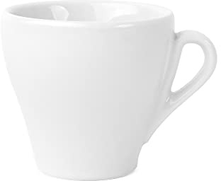 Holst Porzellan IT 004 Porzellan Cappuccinotasse Italiano 0,18 l, weiß, 10,1 x 8 x 7.6 cm, 6 Einheiten