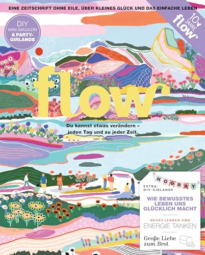 Flow Nummer 72 (2/2023): Eine Zeitschrift ohne Eile, über kleines Glück und das einfache Leben