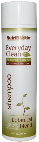 Everyday Clean Shampoo, Botanical Blend with Grapefruit Seed Extracts, 10 fl oz (296 ml), NutriBiotic