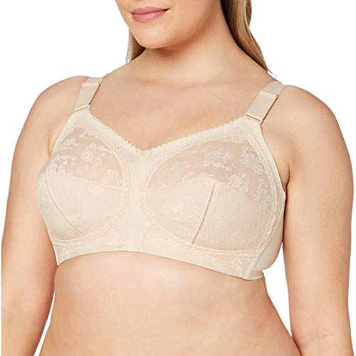 Triumph Womens Doreen X Non-wired Bra, Beige, 48DD UK