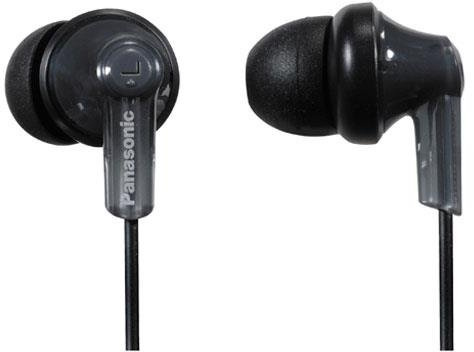 Panasonic RP-HJE120E-K Ergo Fit Ear Canal Headphones - Black