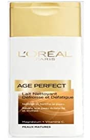 L'ORÉAL Paris Age Perfect Lait Démaquillant Confort Yeux et Visage Peaux Matures - 200ml