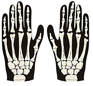 SKELETON HAND Gloves Adult Halloween