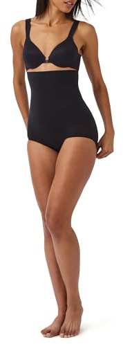 Spanx Shapewear for Donna Tummy Control High-Waisted Power Panties (Regular and Plus Size), Very Black, XL
