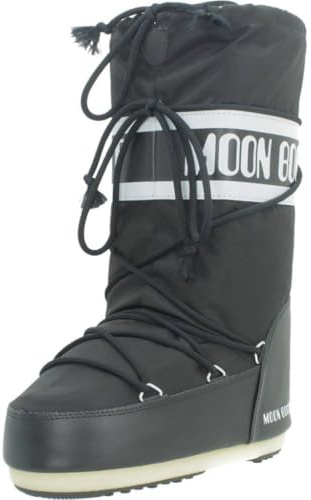Moon Boot Nylon 14004400 - Bottes de Neige - Mixte Enfant Noir (Nero) 39-41 EU