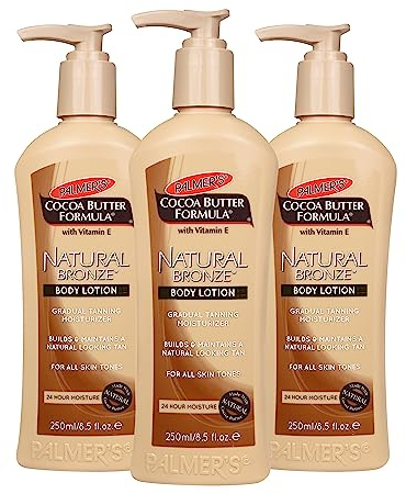 Palmer's, Cocoa Butter Formula, with Vitamin E, Natural Bronze Body Lotion, 8.5-Ounce Bottles (Pack of 3)