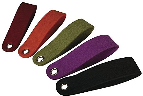 Rayher Filzlasche, 15 x 3,5 cm, 5 Stück, verschiedene Farben, Schlüsselanhänger Filz, Anhänger Filz, zum Bemalen, Beschriften, Bestempeln, 53388999, Sortiert
