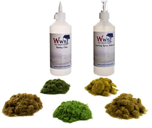 War World Scenics Kit Erba Statica per Massicciata con Colla - Modellismo Ferroviario Statico Ho Diorama Wargame Scenario Terrain Erba Statica Miniature Accessori Spedizione Tracciata