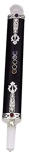 IBA Indianbeautifulart Tourmaline Wand Seven Reiki Chakra Spiritual Gemstone Healing Gift Balancing