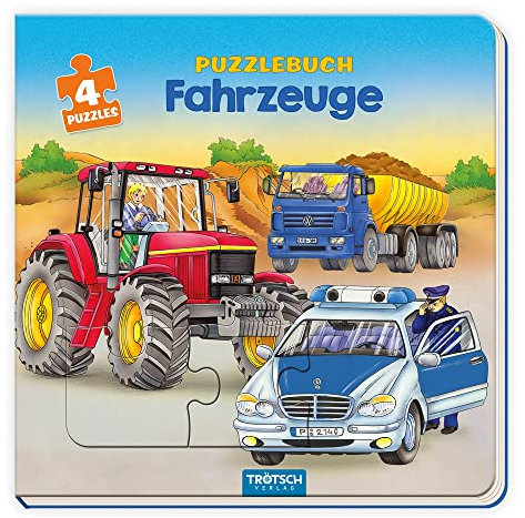 Trötsch Pappenbuch Puzzlebuch Fahrzeuge: Beschäftigungsbuch Entdeckerbuch Puzzlebuch