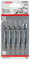 Bosch Professional 5 x Lame per seghetto alternativo T 244 D Speed for Wood (per Legno tenero, Taglio curvo, accessorio Seghetto alternativo)