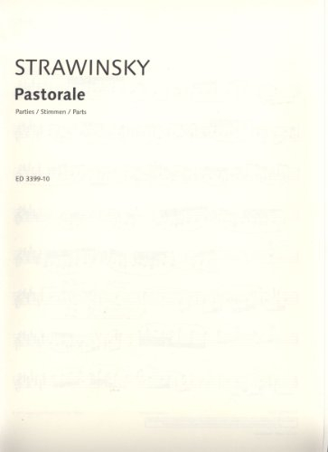 Pastorale: Lied ohne Worte. Sopran, Oboe, Englischhorn, Klarinette (A) und Fagott. Bläserstimmensatz. (Edition Schott)