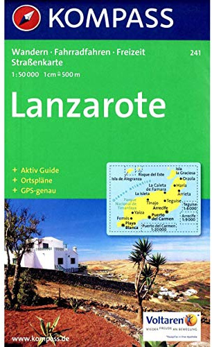 Kompass Karten, Lanzarote: Wander-, Bike- und Freizeitkarte mit Stadtplänen und Aktiv Guide. GPS-genau. 1:50000 (KOMPASS Wanderkarte, Band 241)