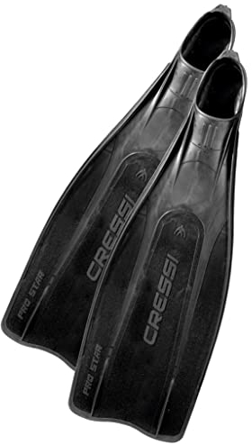 Cressi Schnorchelflossen & Schwimmflossen Pro Star, schwarz, 39/40, BG185039
