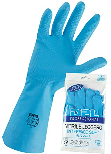 DPL PROFESSIONAL Guanti Piatti NITRILE Anallergici S Giardinaggio