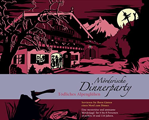 Mörderische Dinnerparty – Tödliches Alpenglühen - Krimidinner für zuhause 6 bis 8 Personen - spannendes Krimi Dinner Spiel - Krimispiel für Erwachsene